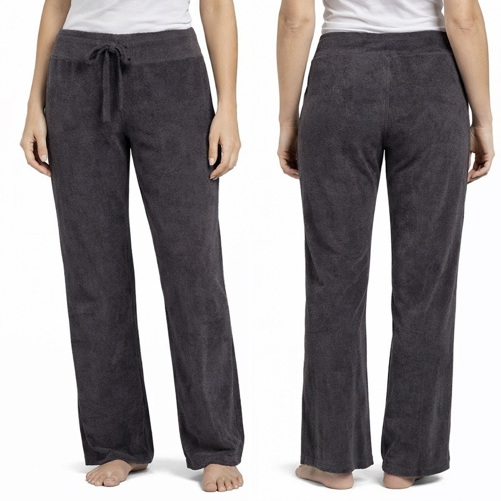 Barefoot Dreams Bamboo Chic‎ Lite Pants Womens M Brown Lounge Knit Cozycore Soft